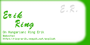 erik ring business card